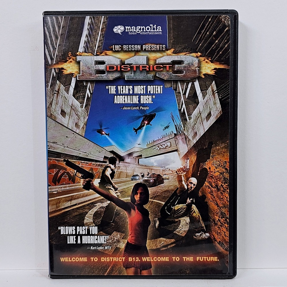 District B13 DVD 2006 Luc Besson Parkour Action Martial Arts‎ Widescreen Movie R